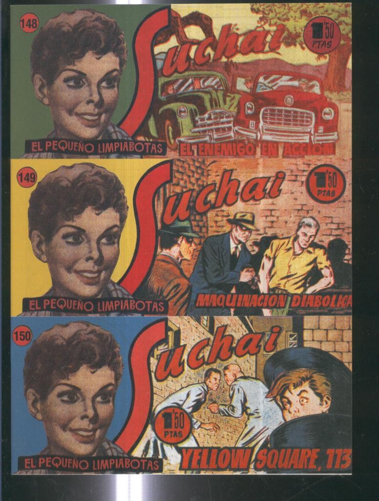 Facsimil: Suchai 3 en 1 numero 148/150: Yellow Square, 113-Maquinacion diabolica-El enemigo en accion