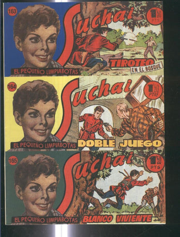 Facsimil: Suchai 3 en 1 numero 163/165: Tiroteo en el bosque-Doble juego-Blanco viviente