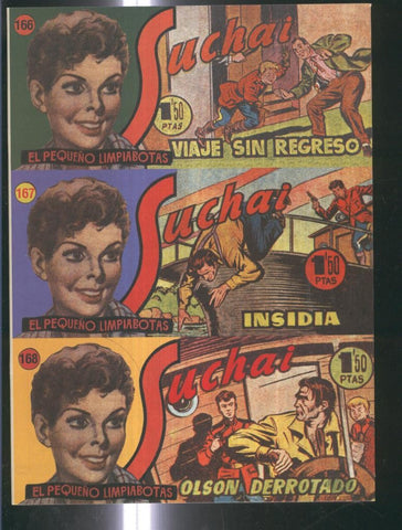 Facsimil: Suchai 3 en 1 numero 166/168: Olson derrotado-Viaje sin regreso-Insidia