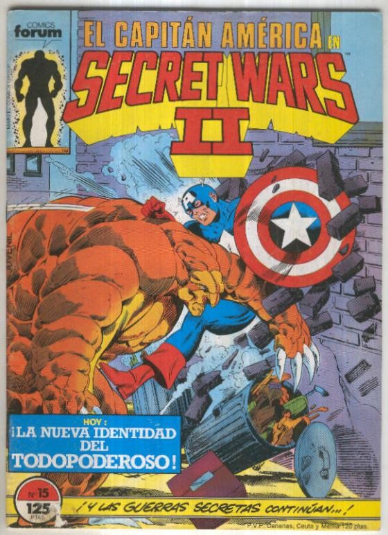 Secret Wars II numero 15: El Capitan America