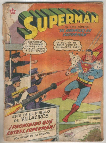 Superman numero 229 (mal estado de la cubierta con raja en la misma)