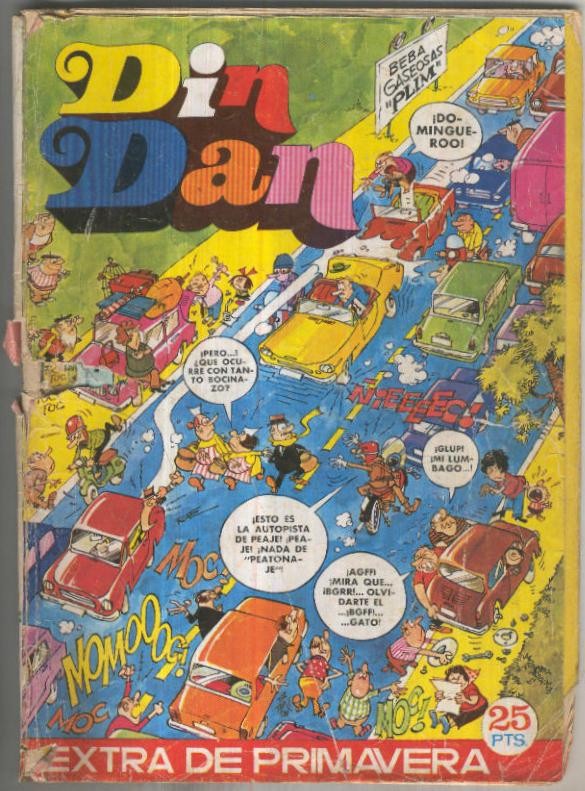 Din Dan extra primavera 1973 (aviejado falta pagina 45 a 56 y con algun roto en cubierta que esta suelta)