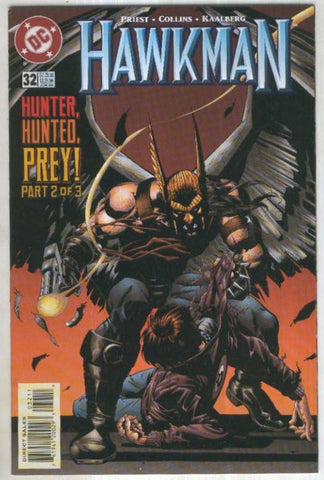 HAWKMAN, Vol.3 No.32: Hunter, Hunted, Prey 2 (DC 1996)