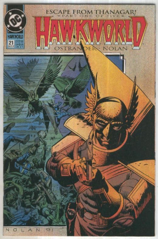 HAWKWORLD, Vol.3 No.21: Escape from Thanagar (DC 1992)
