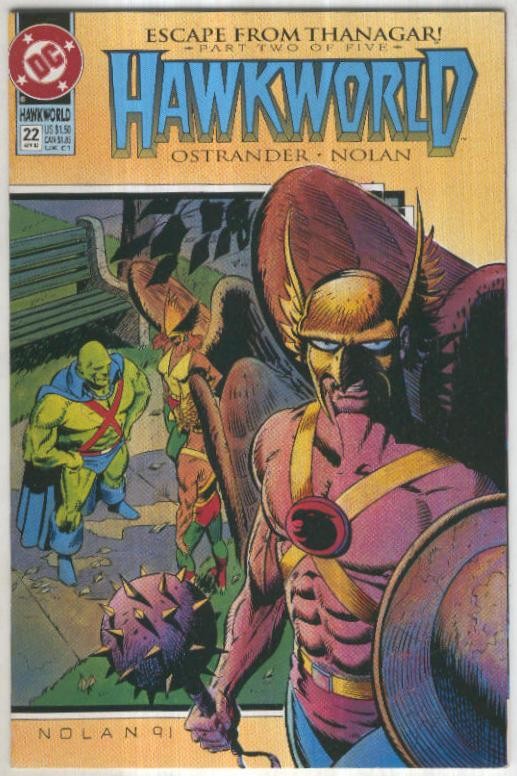 HAWKWORLD, Vol.3 No.22: Escape from Thanagar 4 (DC 1992)