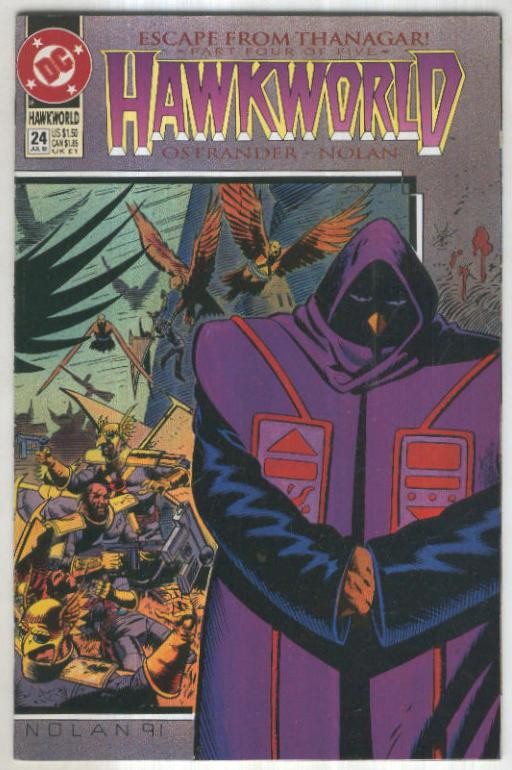 HAWKWORLD, Vol.3 No.24: Escape from Thanagar 10 (DC 1992)