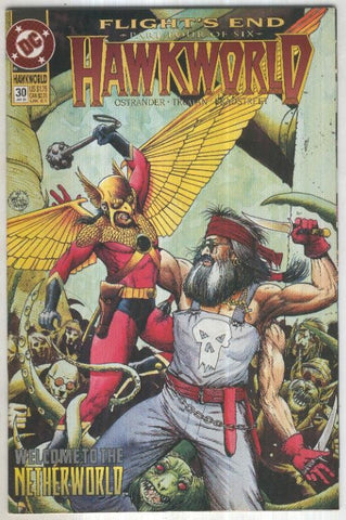 HAWKWORLD, Vol.3 No.30: Flights End, 4 (DC 1993)