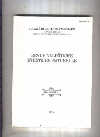 REVUE VALDOTAINE HISTOIRE NATURELLE