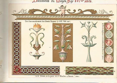 LAMINA 2131: Documents du Moyen Age XVI siecle