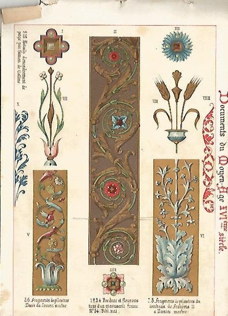 LAMINA 2135: Documents du Moyen Age XVI siecle