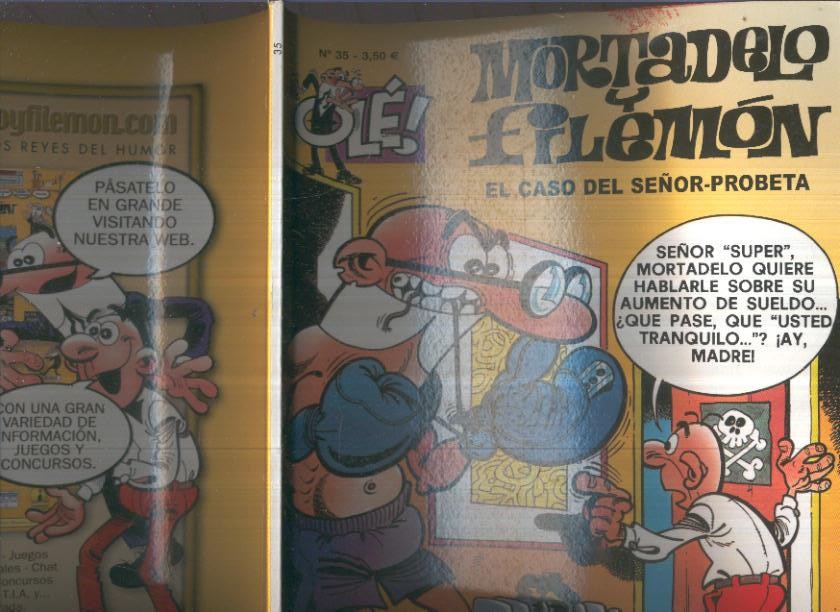 Ole numero 035: Mortadelo y Filemon; El caso del señor probeta (numerado 2 en interior trasera)