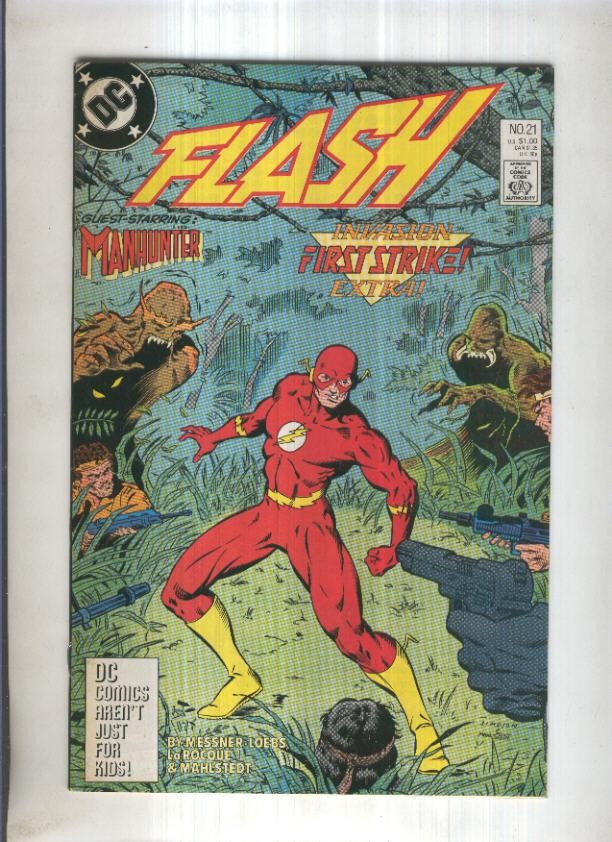 THE FLASH, Vol.2  No.21: Invaded  Lives 1 (DC 1988) 