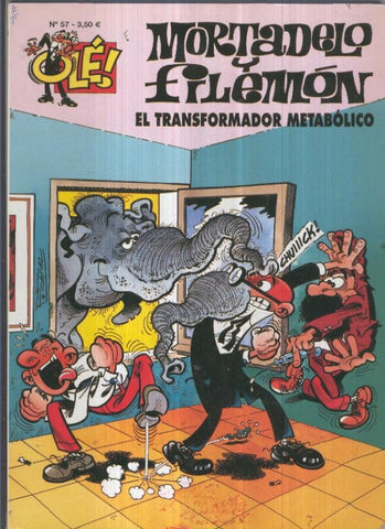 Ole numero 057: Mortadelo y Filemon: El transformador metabolico (numerado 1 en trasera)