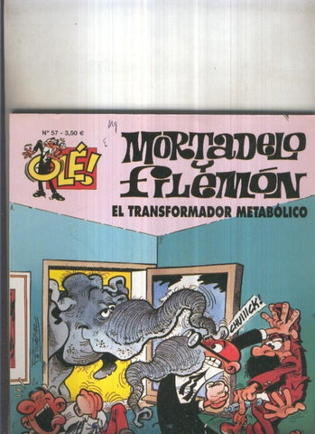 Ole numero 057: Mortadelo y Filemon: El transformador metabolico (numerado 4 en trasera)