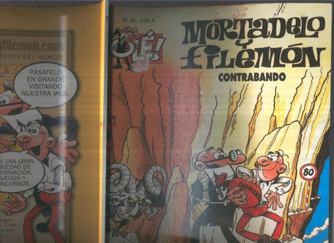 Ole numero 058: Mortadelo y Filemon: Contrabando (numerado 2 en trasera)