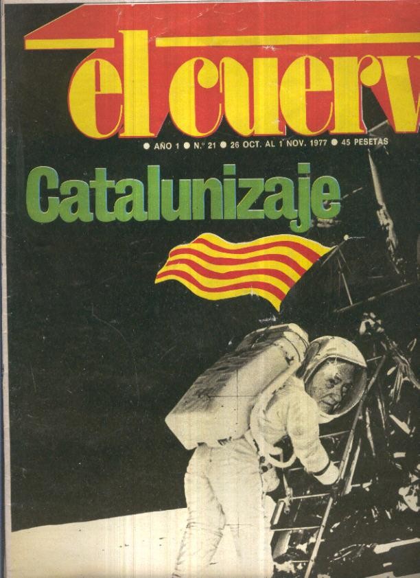 El Cuervo revista de humor numero 021 (1977): Johnson del cabaret El Molino de Barcelona