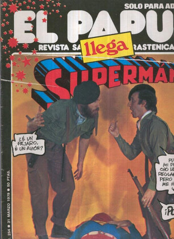 El Papus revista de humor numero 254 (1979): Llega Superman