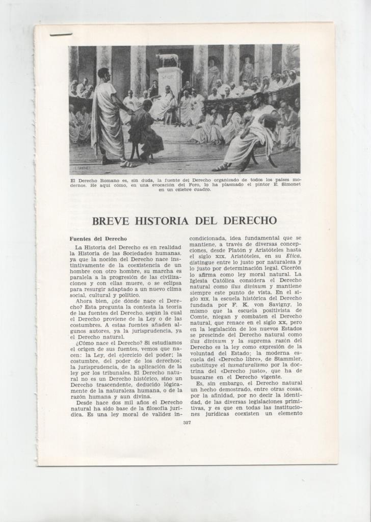 Breve historia del derecho