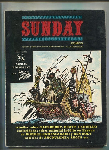 Sunday numero 07/08: Hugo Pratt (portada fuera de registro, numerada 1 en interior)