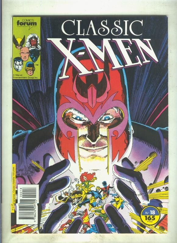 Classic X Men volumen 1 numero 18: Magneto triunfante (numerado 1 en trasera)