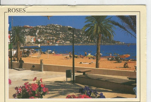 Postal 07841 : Costa Brava, Rosas, Platja