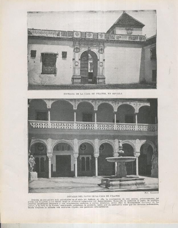 Historia de España lamina 004: Casa de Pilatos en Sevilla