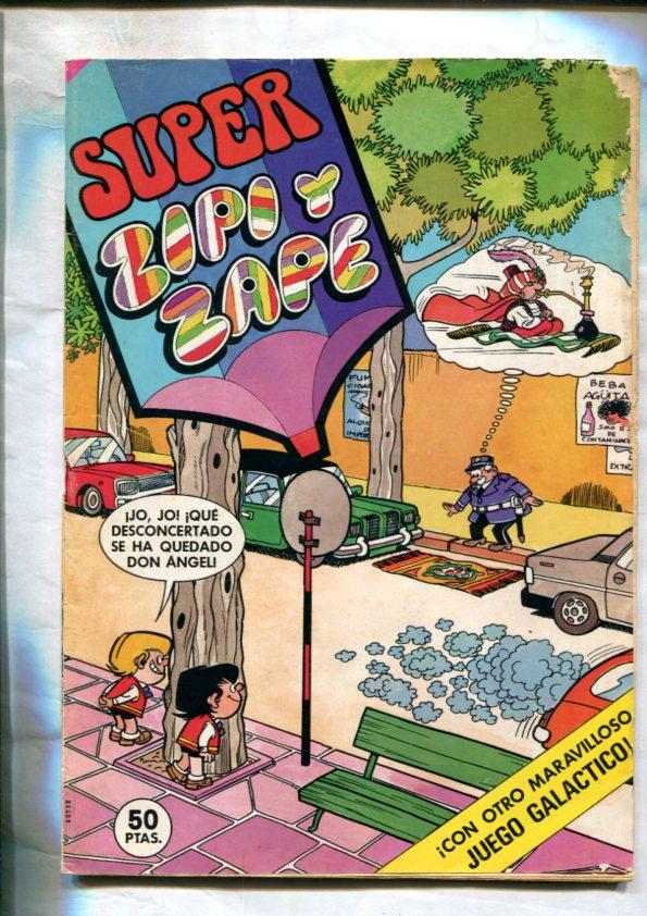 Super Zipi y Zape numero 081: poster central El Pitufo Gruñon- Robin Robot (aventura sin titulo de 4 paginas)