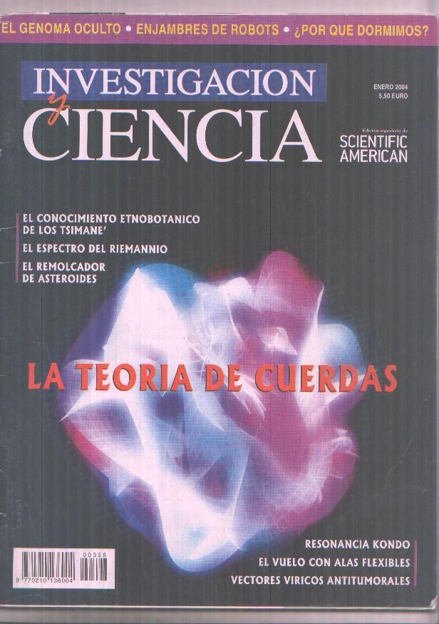 Investigacion y Ciencia numero 328: la teoria de cuerdas