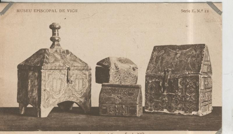 Postal 010242: Vich: museo episcopal: Arquetes eucaristiques