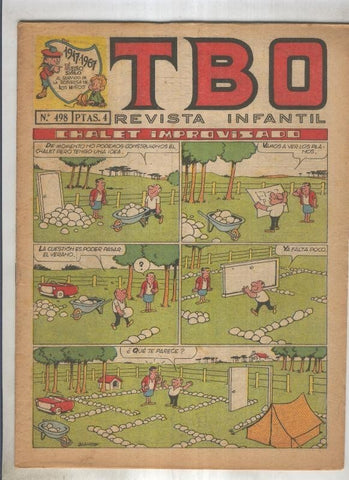 TBO numero 498: Chalet improvisado (Blanco), (numerado 2 en trasera)