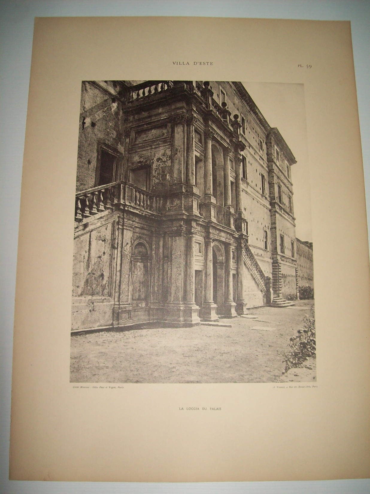Lamina 1179: VILLA DESTE (TIVOLI). LA LOGGIA DU PALAIS