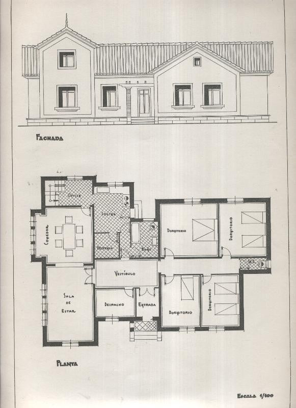 Planos modernos de Villas y Chalets modelo numero 23