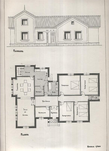 Planos modernos de Villas y Chalets modelo numero 23