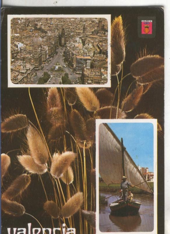 Postal 4873 : Plaza Caudillo y Albufera en Valencia