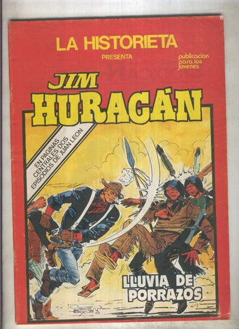 La Historieta presenta numero 18:  Jim Huracan + Juan Leon (numerado 1 en trasera)
