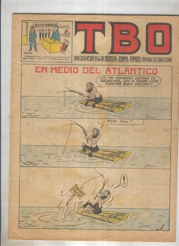 TBO numero 321: En medio del atlantico (Coll), (numerado 2 en trasera)