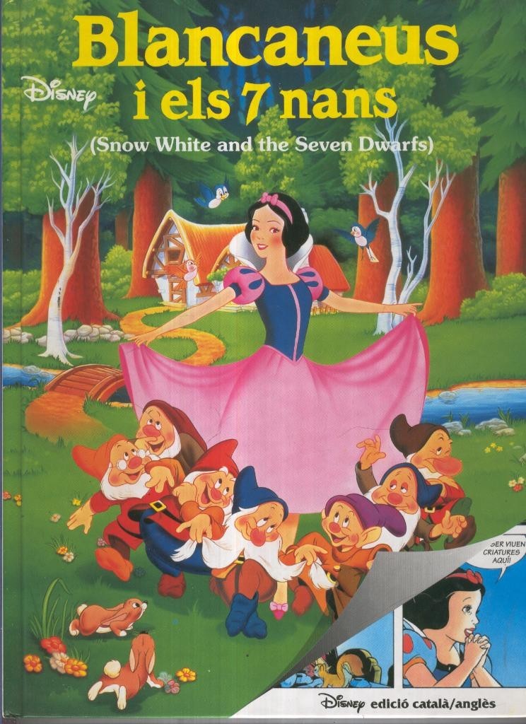 Albums Disney: BLANCANEUS I ELS 7 NANS - Snow White and the Seven Dwarfs (Catalan/Ingles)