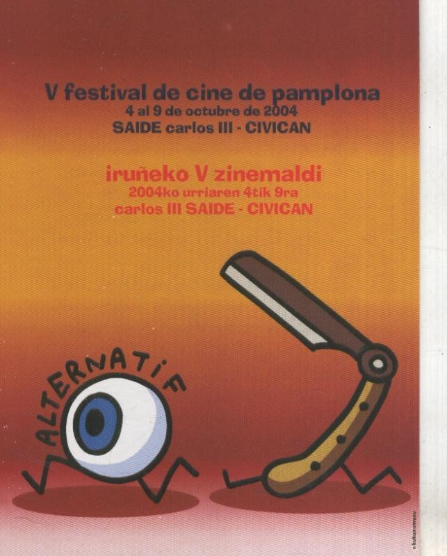 Postal 5762 : Publicitaria V festival cine de pamplona