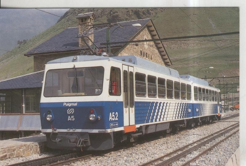 Postal Tren numero 0155: Automotores electricos A-5/7