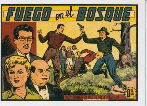 Roberto Alcazar y Pedrin facsimil numero 0342: Fuego en el bosque
