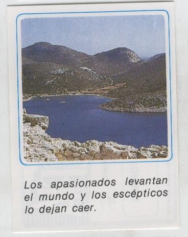 Cromos: Mensajes de Alegria numerado 16