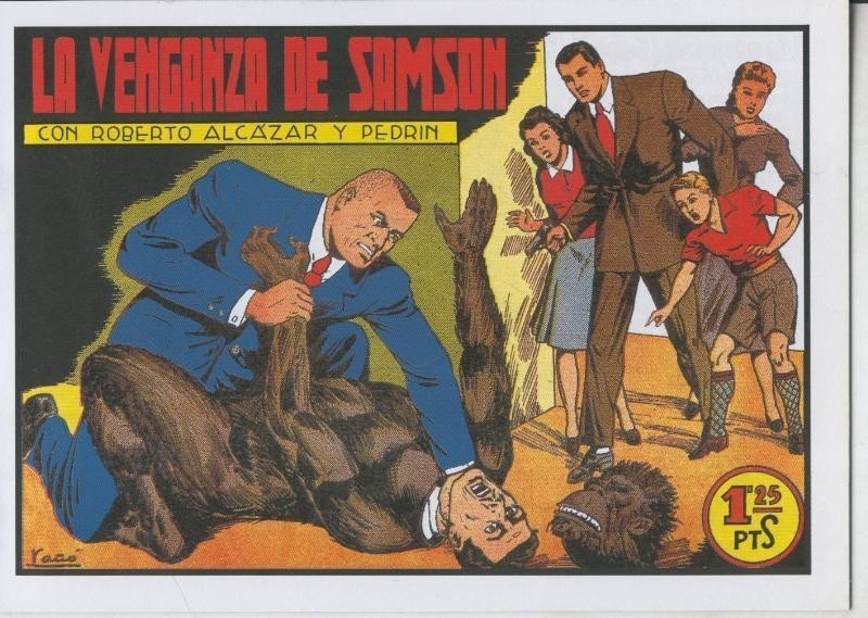 Roberto Alcazar y Pedrin facsimil numero 0124: La venganza de Samson