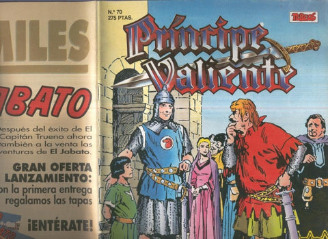 El Principe Valiente de Ediciones B numero 70 (numerado 2 en trasera)
