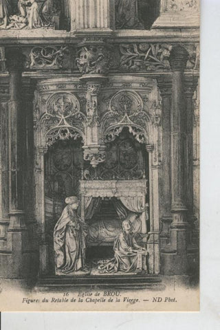 Postal 008552: Eglise de Broue: Retable de la chapelle de la Vierge