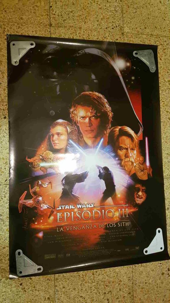 Poster de cine: Star Wars episodio III, la venganza de los Sith. Hayden Christensen, Natalie Portman