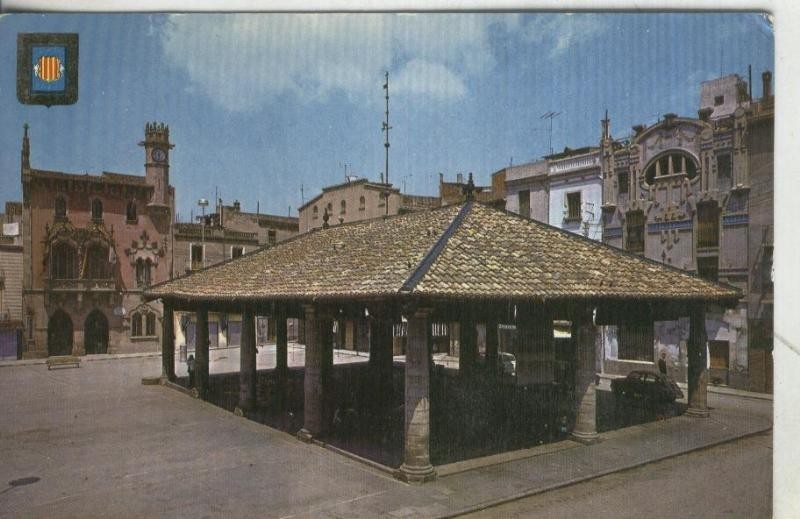 Postal: Barcelona: Granollers: Plaza La Porxada