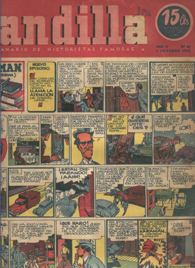 Pandilla semanario de historietas famosas numero 065 (procede de tomo desencuadernado)