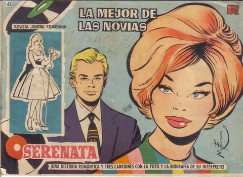 Serenata numero 061: La mejor de las novias (trasera foto/ficha de MILVA)