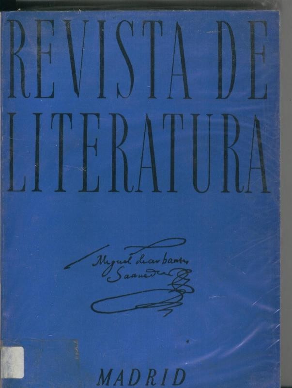 Revista de Literatura.Tomo 49