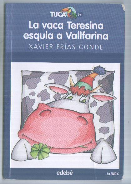 La vaca Teresina esquia a Vallfarina